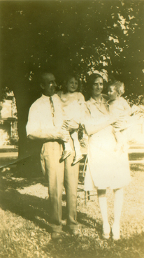 Rose, Bob, grandma, and grandpa Wilson